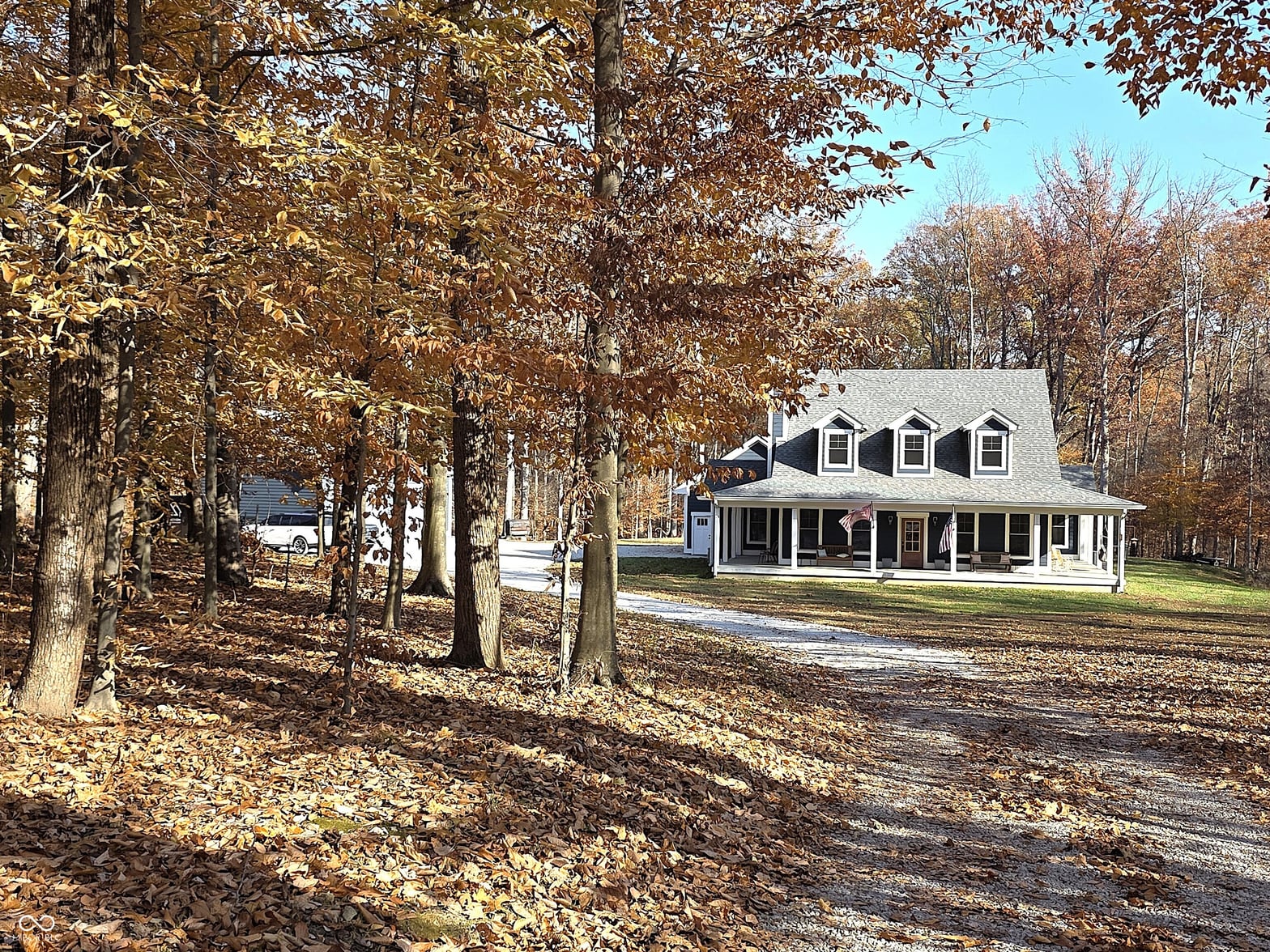 Front exterior at 4763 N Nature Hills Lane, Martinsville, IN