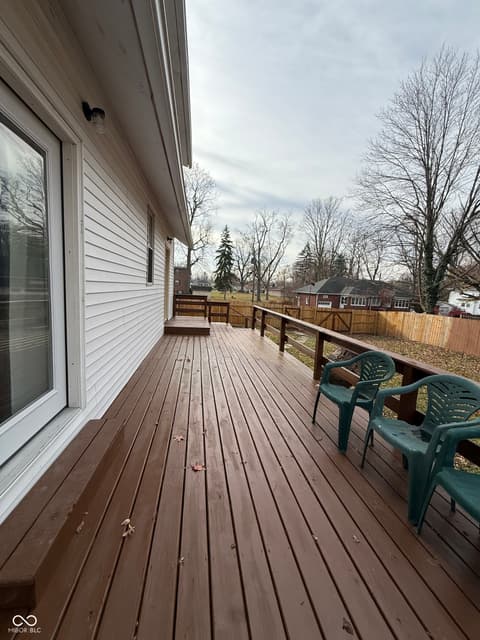Outdoor living area at 4160 Madison Avenue, Indianapolis, IN