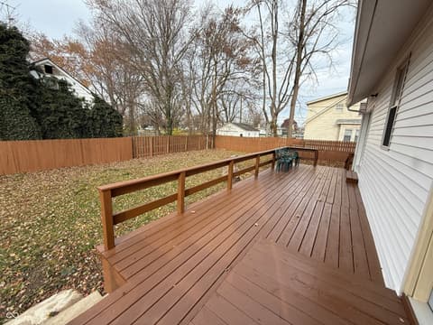 Outdoor living area at 4160 Madison Avenue, Indianapolis, IN