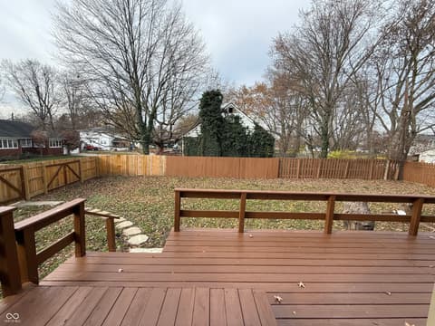 Outdoor living area at 4160 Madison Avenue, Indianapolis, IN