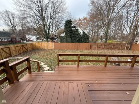 Outdoor living area at 4160 Madison Avenue, Indianapolis, IN