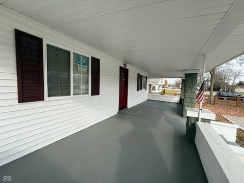 Outdoor living area at 4160 Madison Avenue, Indianapolis, IN