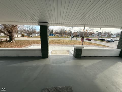 Outdoor living area at 4160 Madison Avenue, Indianapolis, IN