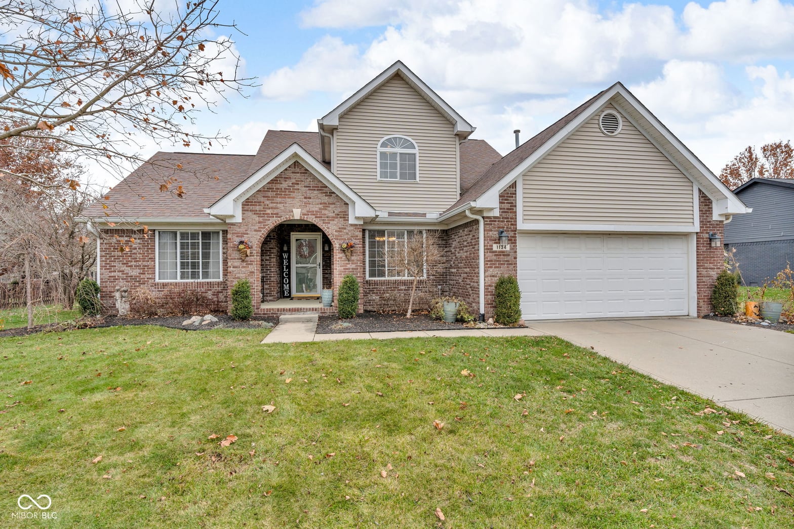 Front exterior at 1134 Brookside Drive, Lebanon, IN