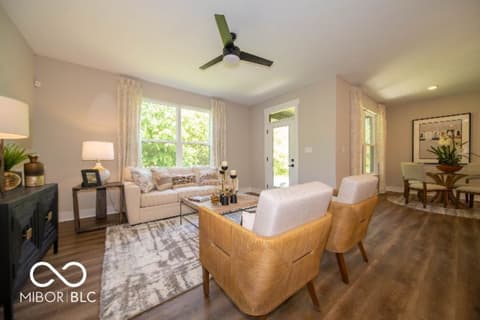 Living room at 6416 Enclave Boulevard, Whitestown, IN