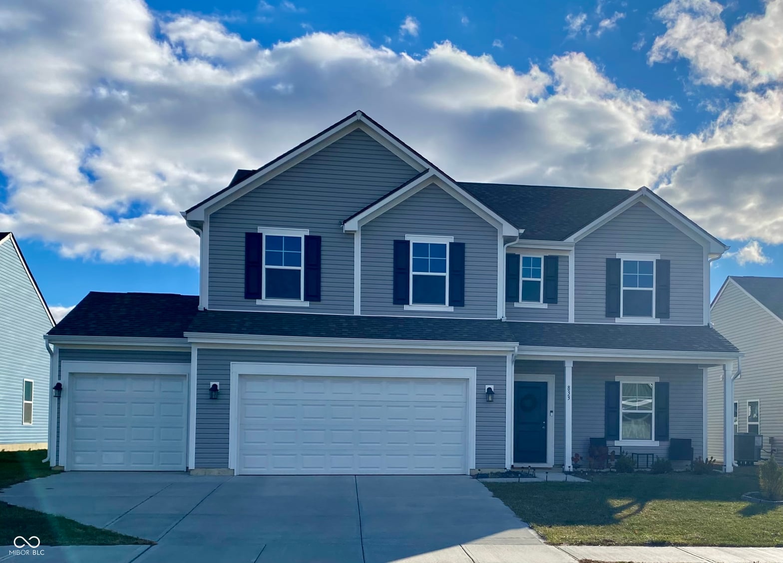 Front exterior at 833 Lando Creek Drive, Kokomo, IN