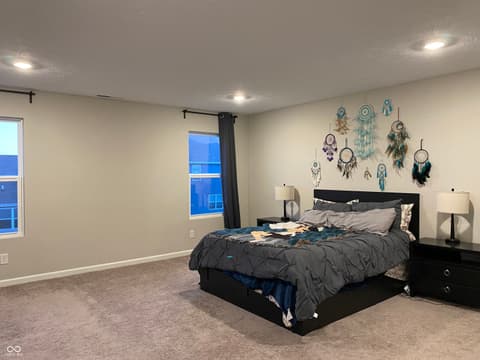 Primary bedroom at 833 Lando Creek Drive, Kokomo, IN