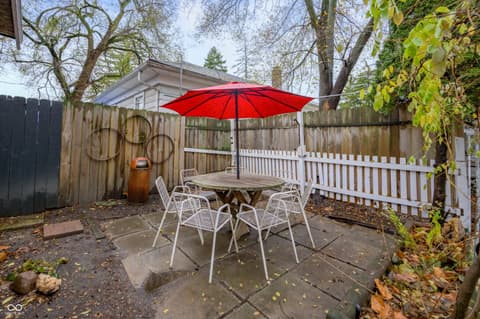 Outdoor living area at 415 S Grand Avenue, Indianapolis, IN