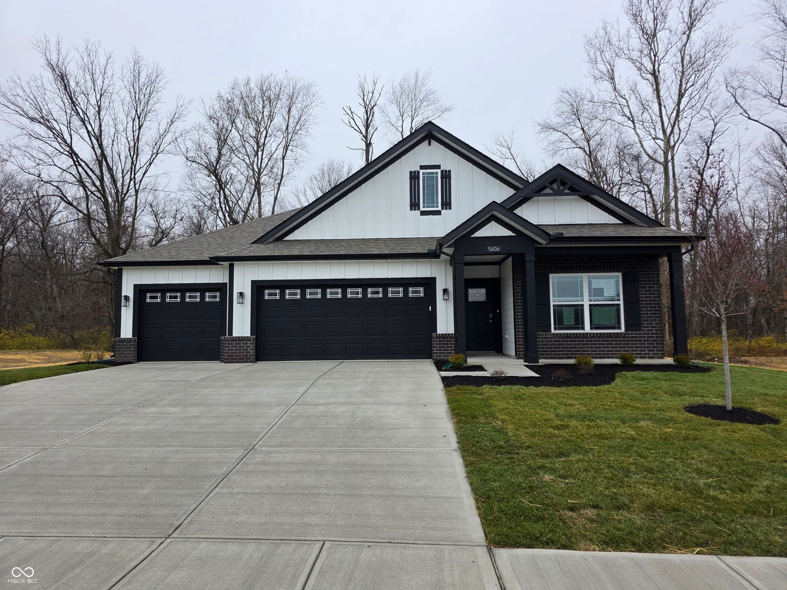 Front exterior at 5606 Marlowe Creek Lane, Clayton, IN