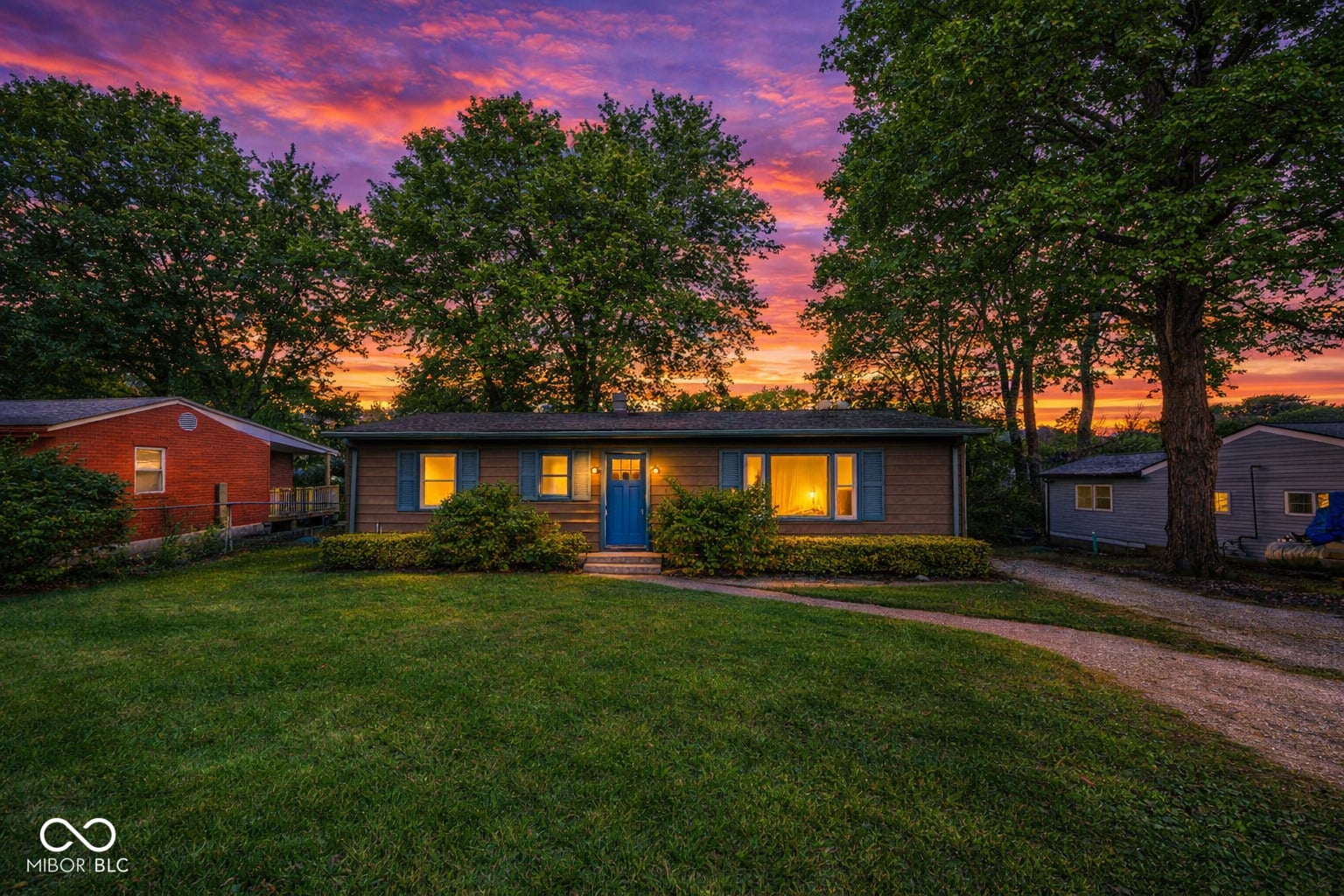 Front exterior at 8667 S Nash Drive, Nineveh, IN