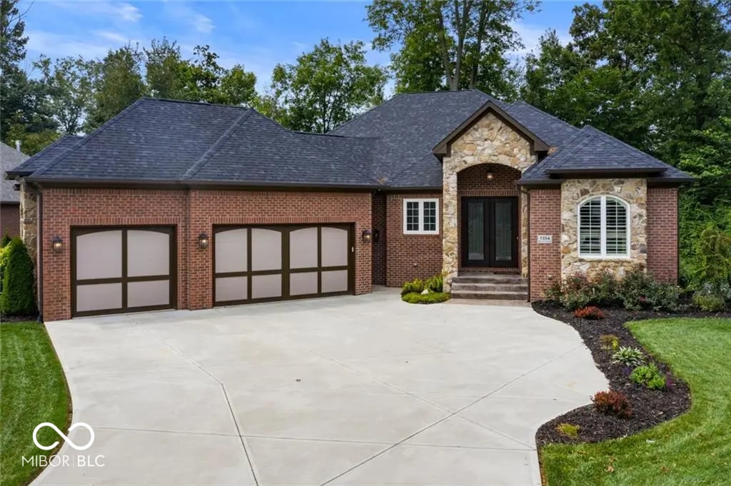 Front exterior at 7254 Misty Woods Lane, Indianapolis, IN
