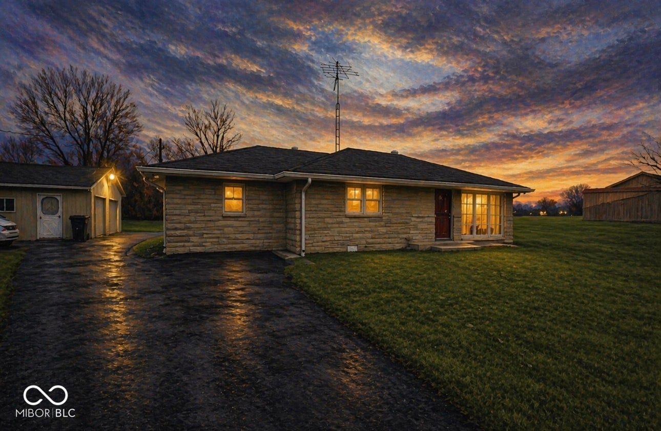 Front exterior at 6742 E County Road 900 N, Seymour, IN