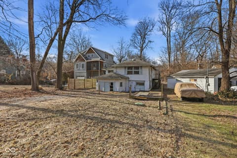 Backyard at 5234 Riverview Drive, Indianapolis, IN