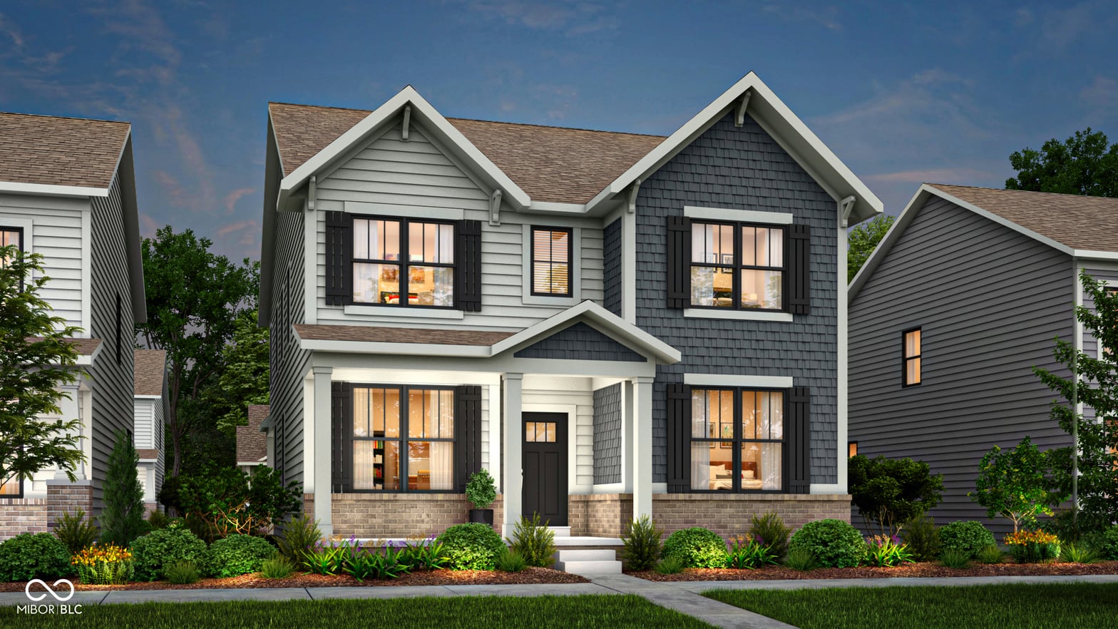 Front exterior at 15488 Cardonia Road, Fishers, IN