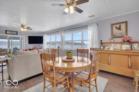 Dining room at 9405 E Southshore Drive, Unionville, IN
