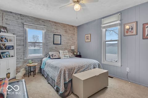 Bedroom at 9405 E Southshore Drive, Unionville, IN