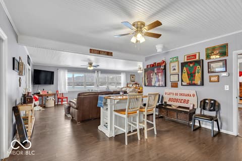 Dining room at 9405 E Southshore Drive, Unionville, IN