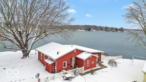 Aerial view at 9405 E Southshore Drive, Unionville, IN