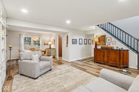 Living room at 11023 Eaton Court, Fishers, IN