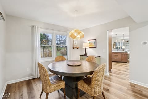 Dining room at 11023 Eaton Court, Fishers, IN