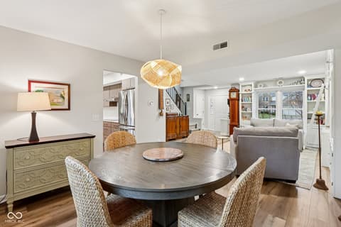 Dining room at 11023 Eaton Court, Fishers, IN