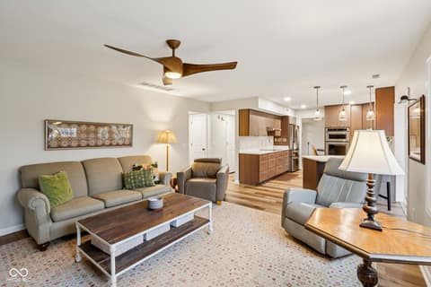 Family room at 11023 Eaton Court, Fishers, IN
