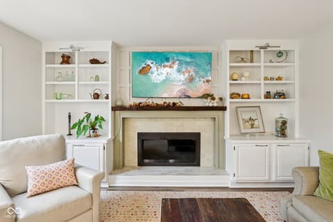 Fireplace — 11023 Eaton Court, Fishers, IN
