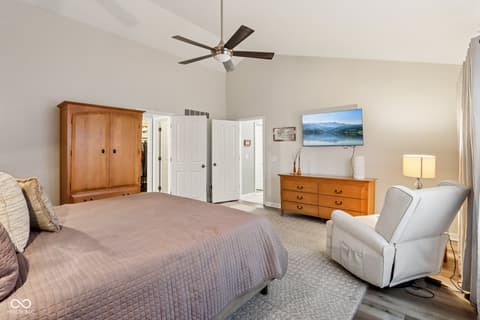 Primary bedroom at 11023 Eaton Court, Fishers, IN