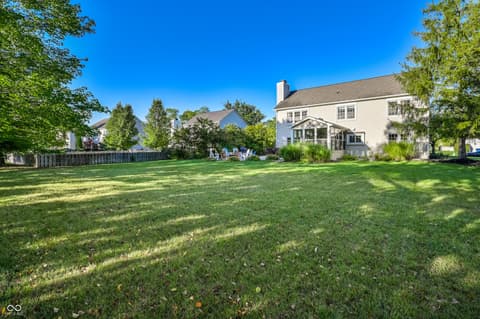 Backyard at 11023 Eaton Court, Fishers, IN