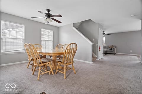 Dining room at 10528 Hunters Crossing Boulevard, Indianapolis, IN