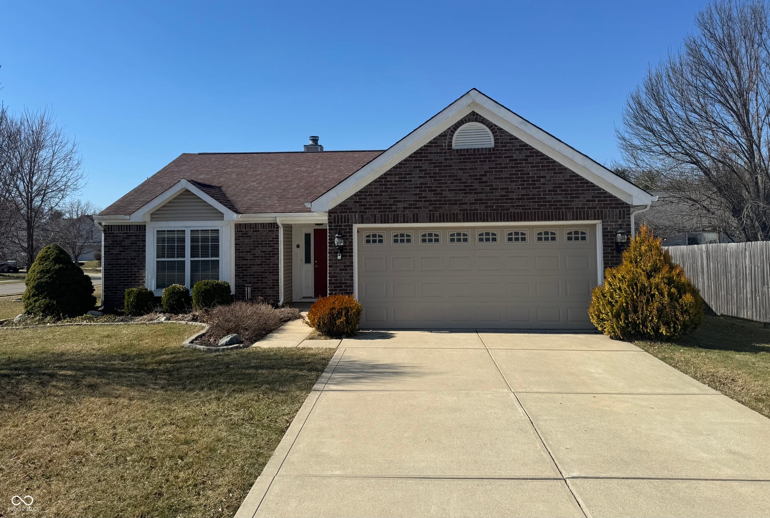 Front exterior at 9984 Gentry Drive, Fishers, IN