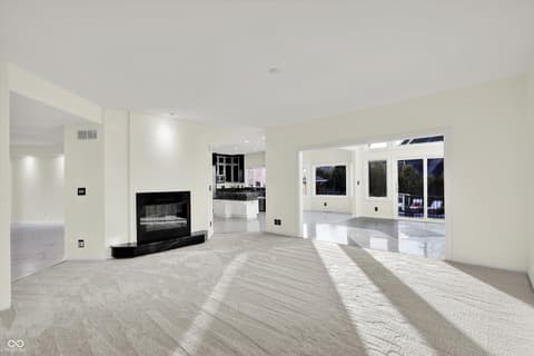 Living room at 434 Sheffield Court, Carmel, IN