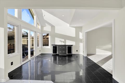 Family room at 434 Sheffield Court, Carmel, IN
