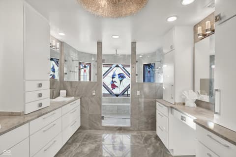 Primary bathroom at 434 Sheffield Court, Carmel, IN
