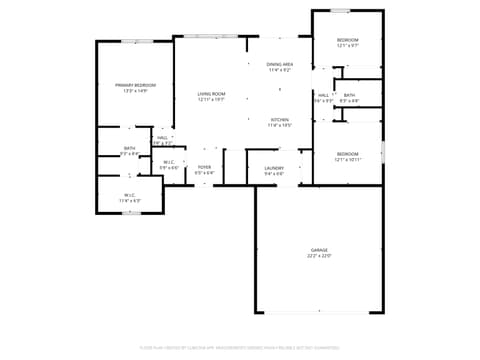 Floor Plan — 1910 Portland Cove, Huntertown, IN