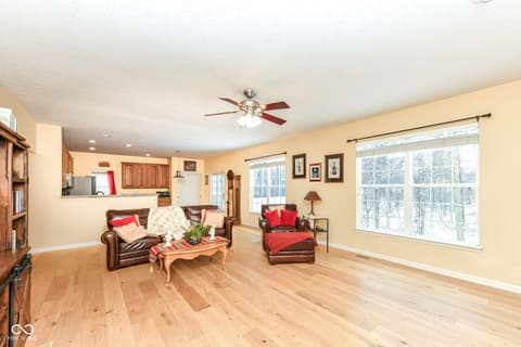 Living room at 9735 Trevia Drive, Indianapolis, IN