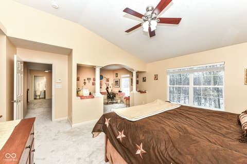 Primary bedroom at 9735 Trevia Drive, Indianapolis, IN
