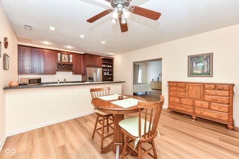Family room at 9735 Trevia Drive, Indianapolis, IN