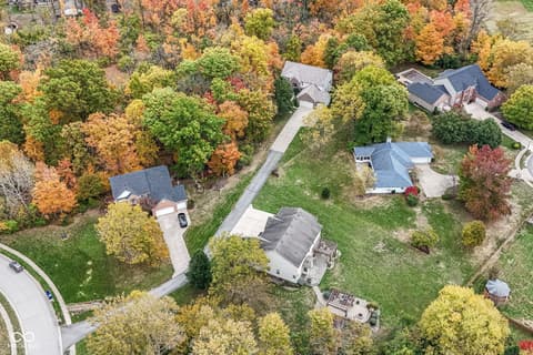 Aerial view at 9735 Trevia Drive, Indianapolis, IN