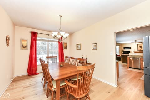 Dining room at 9735 Trevia Drive, Indianapolis, IN