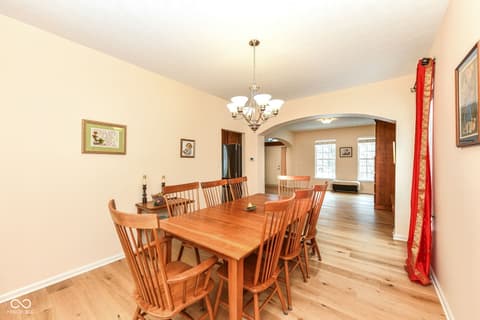 Dining room at 9735 Trevia Drive, Indianapolis, IN