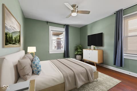 Primary bedroom at 1521 N Euclid Avenue, Indianapolis, IN