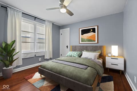 Bedroom at 1521 N Euclid Avenue, Indianapolis, IN