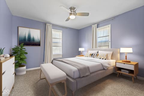 Bedroom at 1521 N Euclid Avenue, Indianapolis, IN