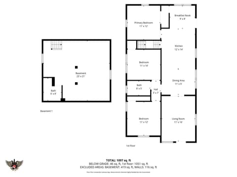 Floor Plan — 1521 N Euclid Avenue, Indianapolis, IN