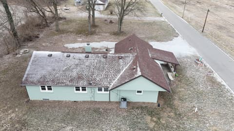 Aerial view at 2903 E Freeport Road, Morristown, IN