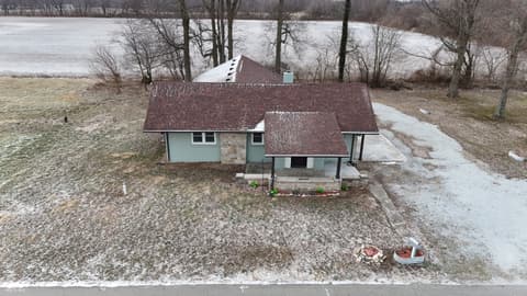 Aerial view at 2903 E Freeport Road, Morristown, IN