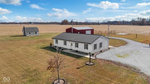 Aerial view at 11757 E 1000 S-27, Hartford City, IN