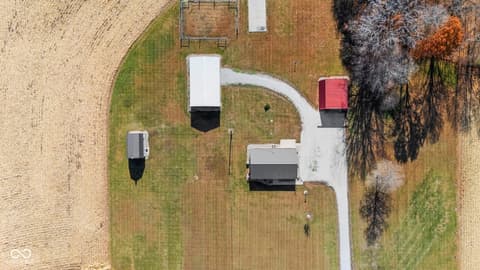 Aerial view at 11757 E 1000 S-27, Hartford City, IN