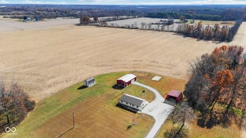Aerial view at 11757 E 1000 S-27, Hartford City, IN